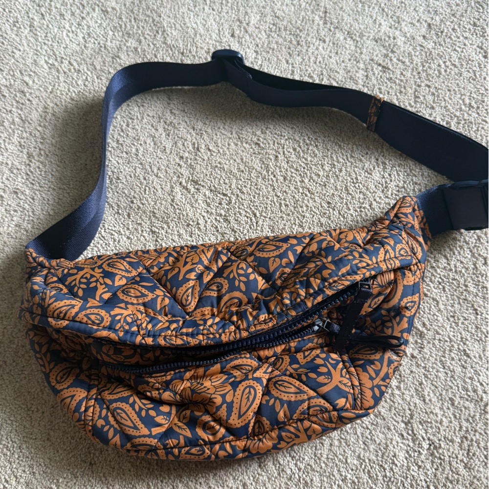 Vera Bradley Blue and Orange Patterned Belt Bag